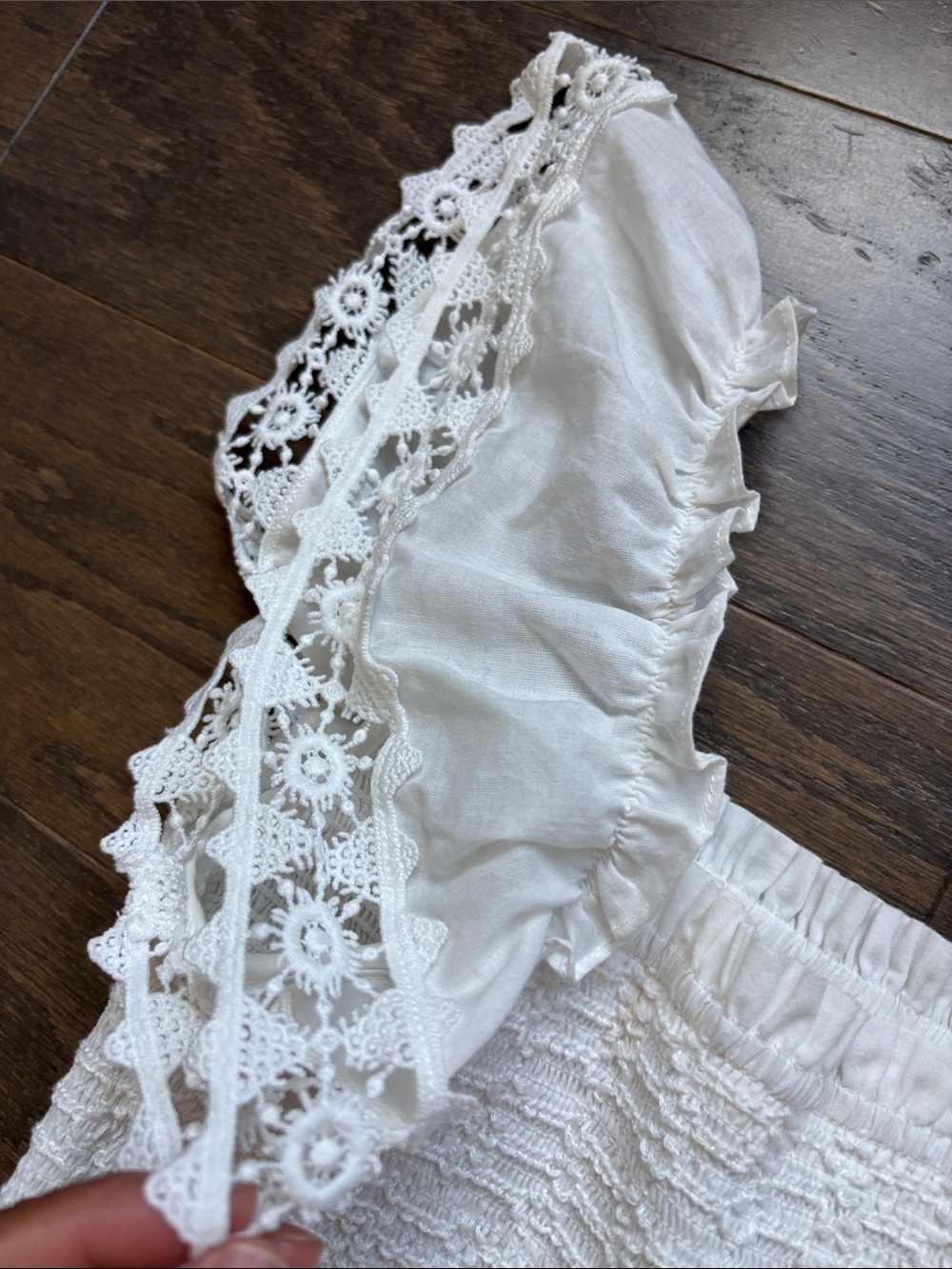 SAYLOR Elin embroider Eyelet Lace Midi Dress - Picture 8 of 14
